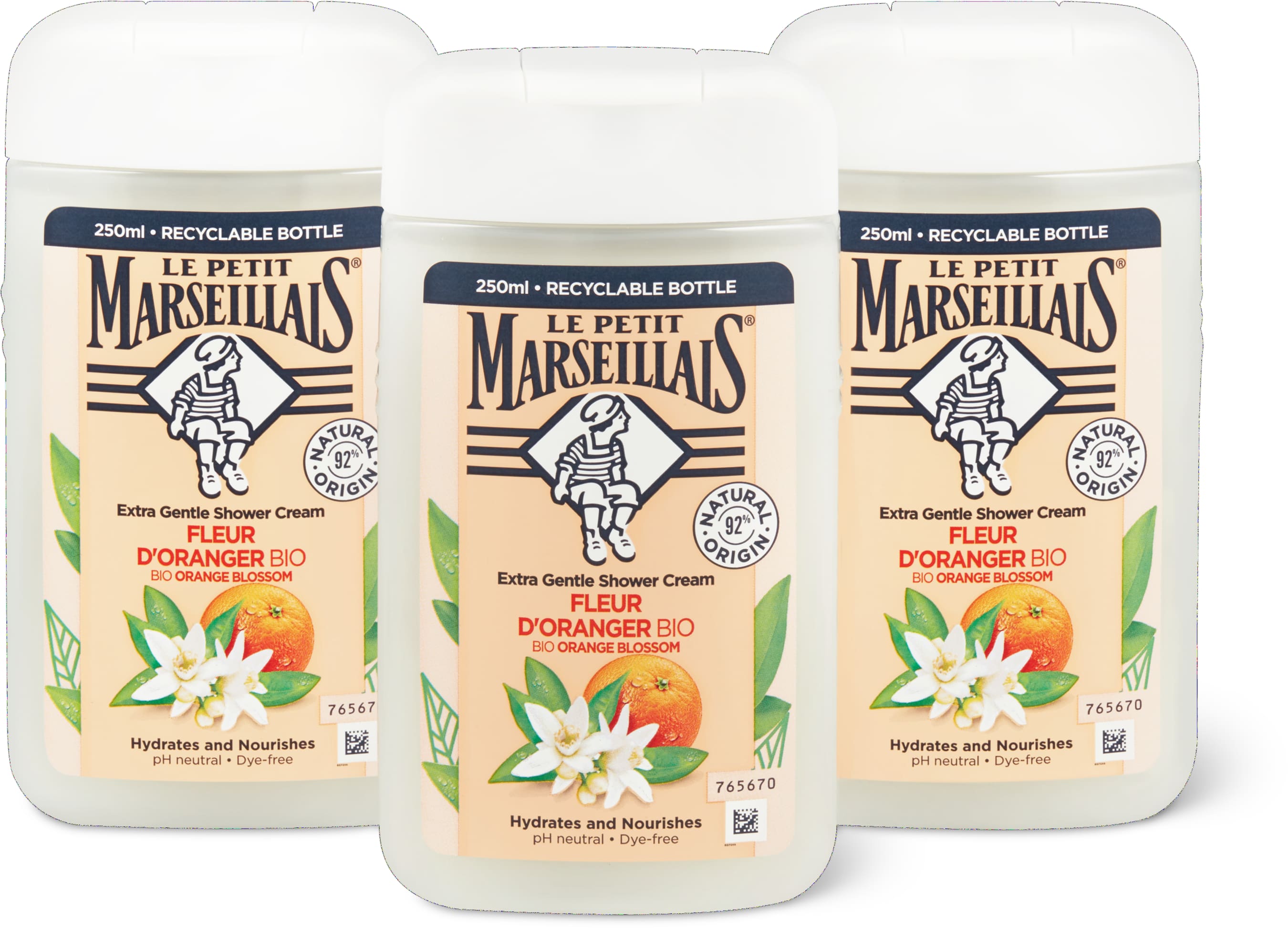 Le Petit Marseillais Duschcreme Orangenblüte 3x250ml